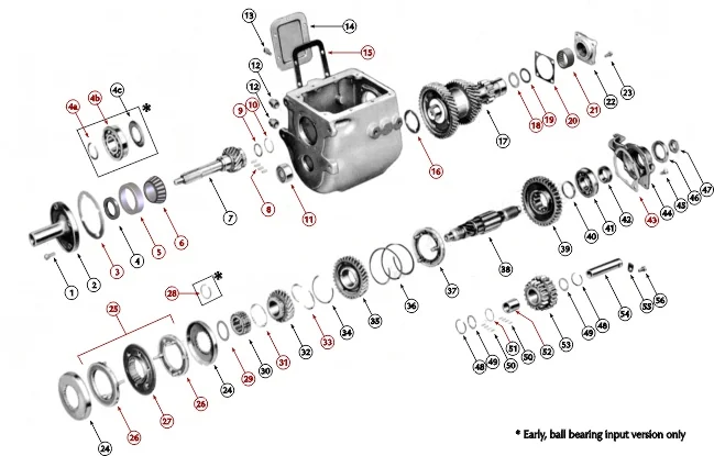 NP435 Transmission exploded diagram