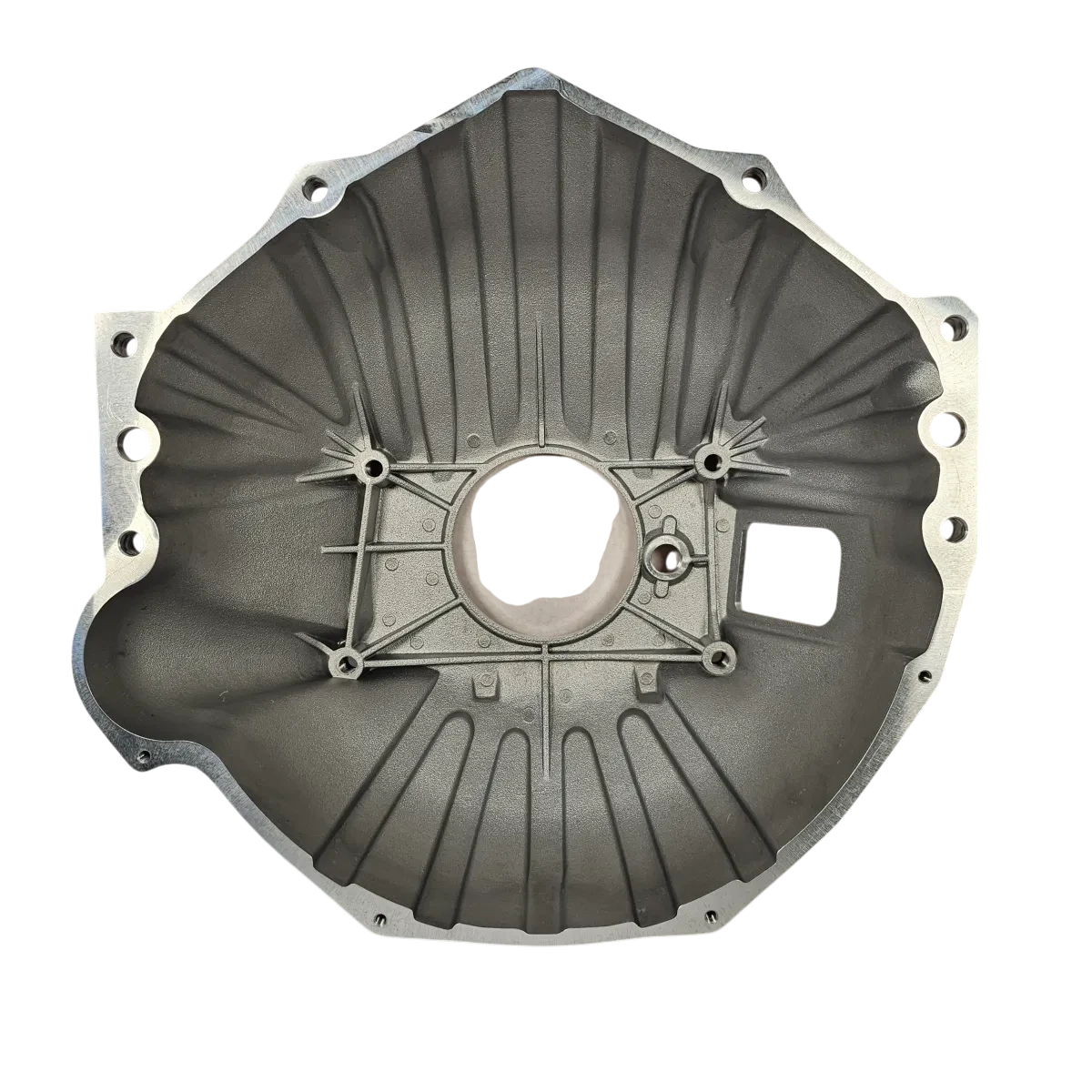 Chevy 90° Bellhousing to Muncie/Saginaw, 4-11/16" Bore, 168T/11" Clutch (New)