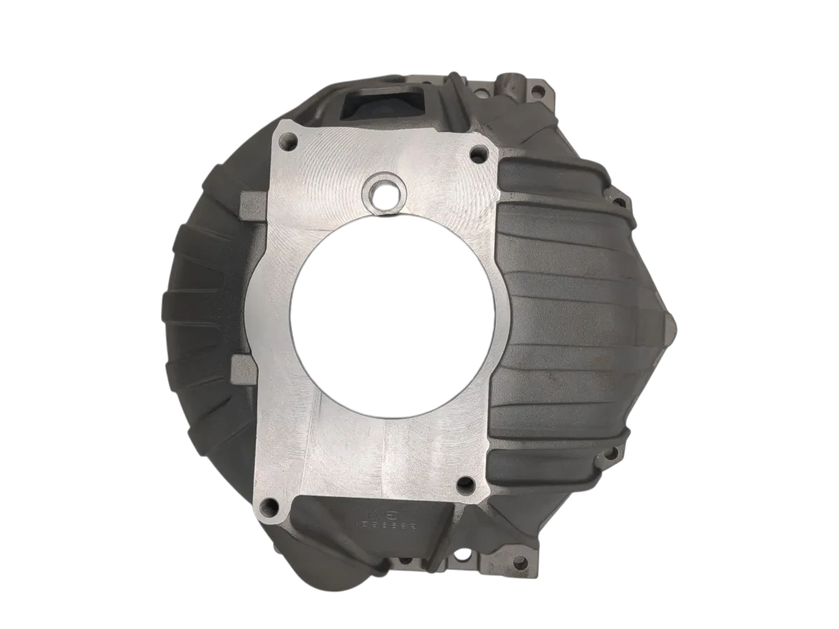 Chevy 90° Bellhousing to Muncie/Saginaw, 5-1/8" Bore, 168T/11" Clutch (New)